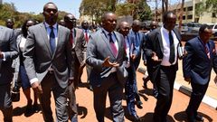 DCI boss George Kinoti with members of the Departmental  Committee on Administration & National Security (Twitter)