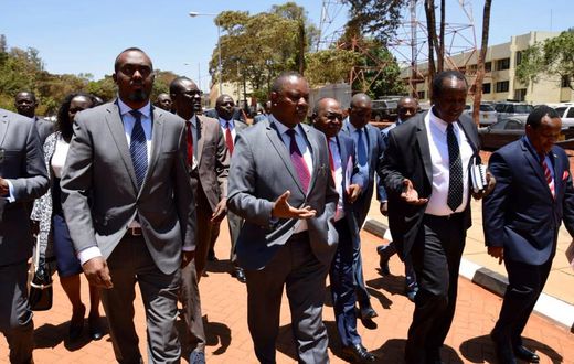 DCI boss George Kinoti with members of the Departmental  Committee on Administration & National Security (Twitter)
