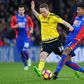 Middlesbrough's midfielder Adam Forshaw (L) vies with Crystal Palace's defender Patrick van Aanholt during the English Premier League football match February 25, 2017