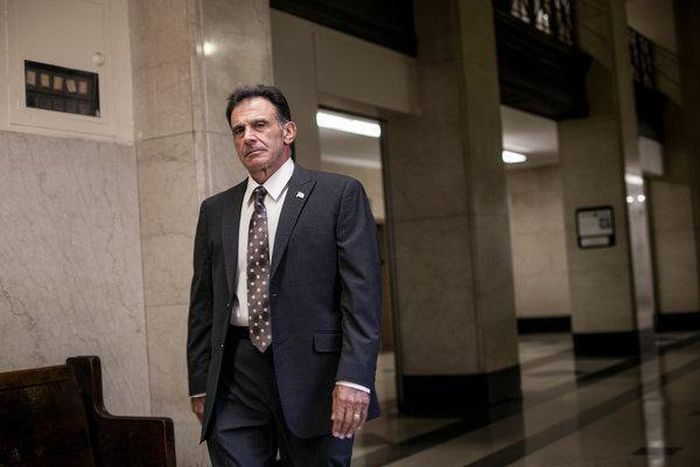 A former detective accused of framing 8 people for murder is confronted in court