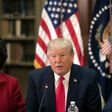 President Trump at a meeting in the Eisenhower Executive Office Building on Tuesday.