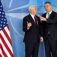 US Vice President Mike Pence (L) with NATO Secretary General Jens Stoltenberg, has gone to great lengths to reassure European leaders Washington is not giving up on its allies