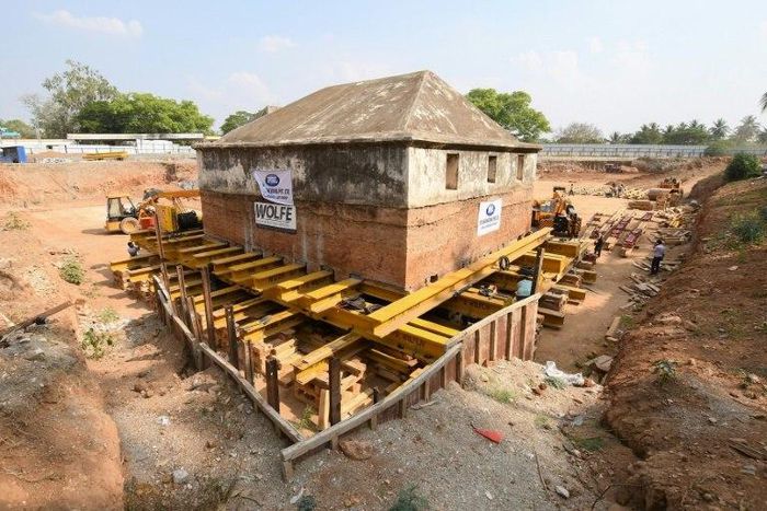 The historic armoury of Tipu Sultan being moved by workers at Srirangapatna near Mysore, in the southern Indian state of Karnataka, on March 9, 2017