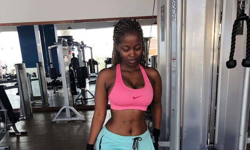 Corazon at the gym (Instagram)