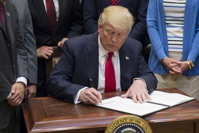 Donald Trump's order calls for a review of Obama-era oil and gas drilling bans with the goal of allowing "responsible development of offshore areas"