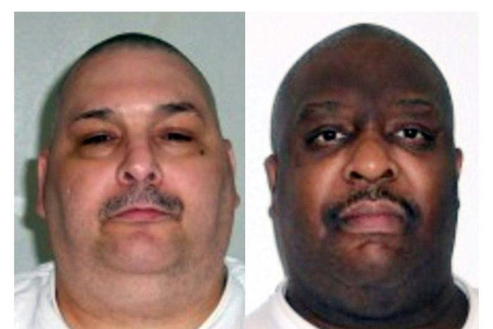 Jack Jones, left, and Marcel Williams, both sentenced to death in the 1990s, were executed by lethal injection in Arkansas