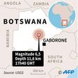 Earthquake strikes Botswana