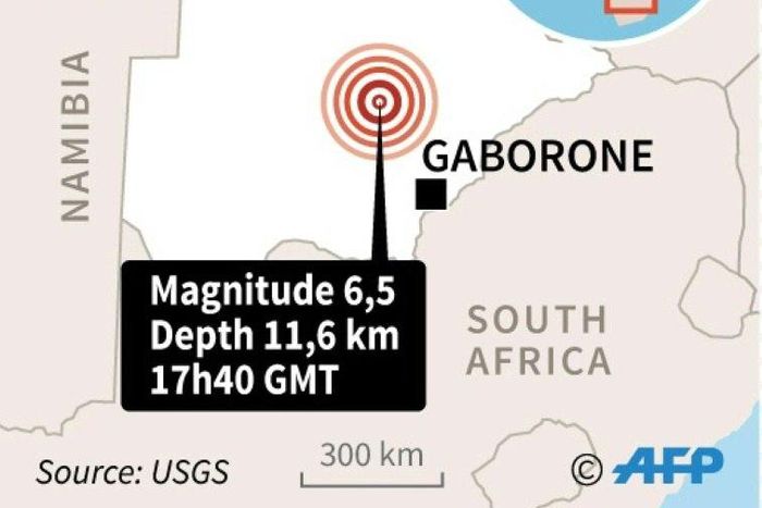 Earthquake strikes Botswana