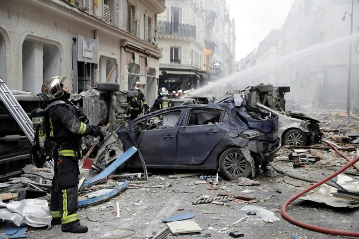 The blast was heard by residents and workers several blocks away