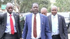 ODM leader Raila Odinga in Nyeri.