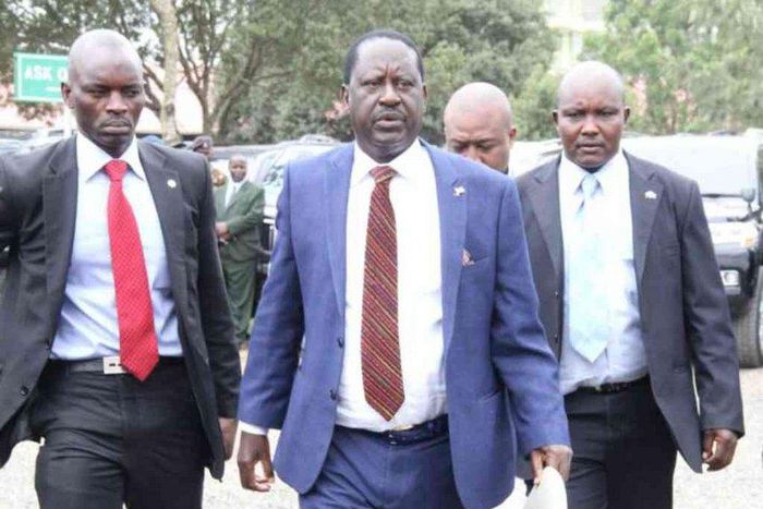 ODM leader Raila Odinga in Nyeri.