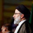 Iranian presidential election candidate Ebrahim Raisi looks on during a campaign rally in the capital Tehran on April 29, 2017