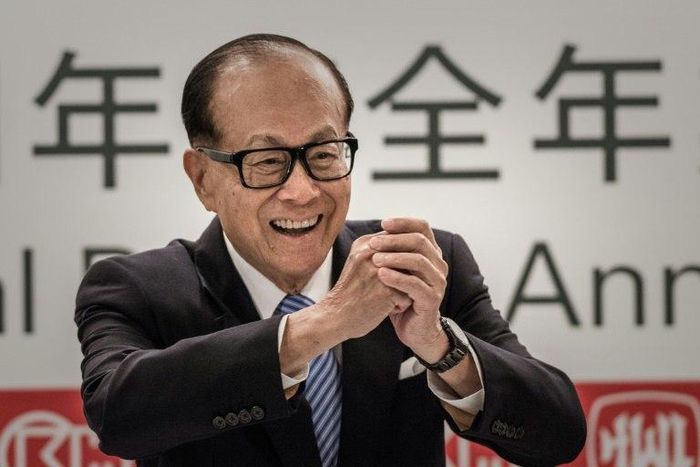 Li Ka-shing, pictured in 2015, is Hong Kong's richest man and his, along with his two sons, a member of the election committee which selects the city leader