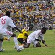 Kenyan players vs Uganda cranes players in action