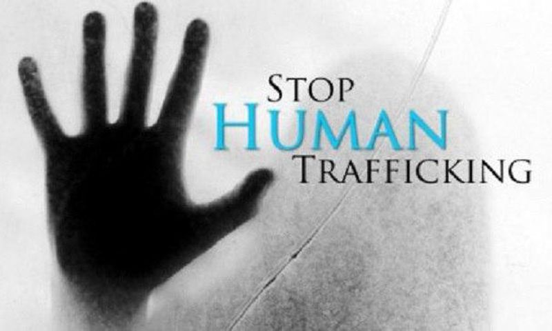 Human trafficking illustration