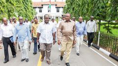 President Uhuru Kenyatta with CS Fred Matiang'i