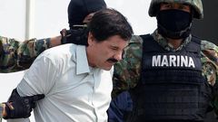 Mexican drug trafficker Joaquin "El Chapo" Guzman Loera, seen here after his capture in 2014, is on trial in New York