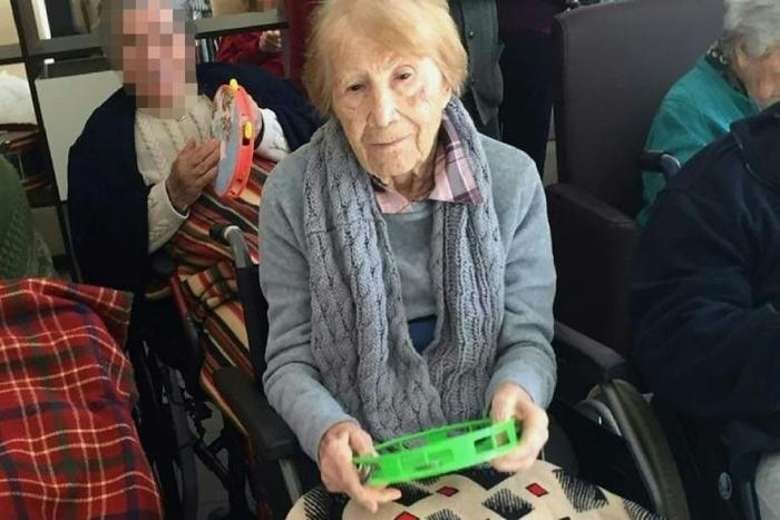 This undated handout picture released by the Spanish Guardia Civil shows German citizen Maria Babes, 101, at a care home in southern Spain, who said she had been locked up for several months in a house by a couple suspected of having befriended elderly...