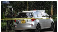 Car used in the Dusit complex attack by terrorists