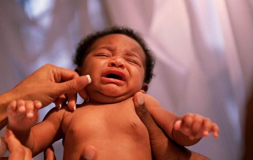 Crying baby(Ebony Magazine)