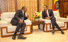 President Uhuru Kenyatta with Ethiopia's Prime Minister Abiy Ahmed Ali