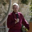 Archbishop of Canterbury Justin Welby holds a press conference at the Saint John Eye Hospital compound in the Christian quarter of Jerusalem's Old City on May 10, 2017