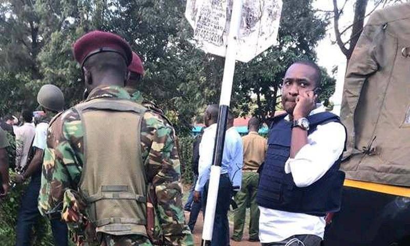 Politician Steve Mbogo causes a stir posing with guns at Dusit Hotel where Al Shabaab carried out an attack