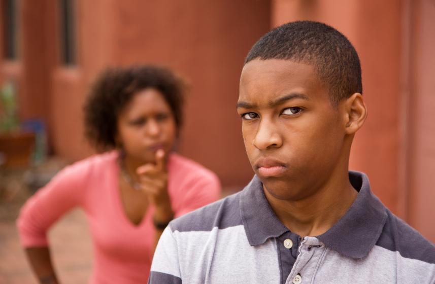 Mother and teenage son having a fight (Courtesy)