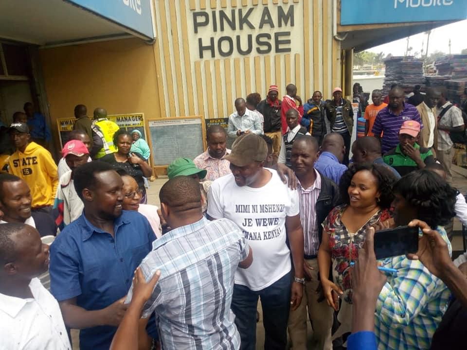 Bahati MP Kimani Ngunjiri leads demonstrations against Uhuru's washenzi comment