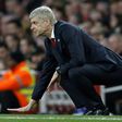 Arsenal's French manager Arsene Wenger gestures on the touchline during their quarter-final match against Lincoln City in London on March 11, 2017