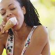 Woman enjoying ice-cream (Shutterstock)