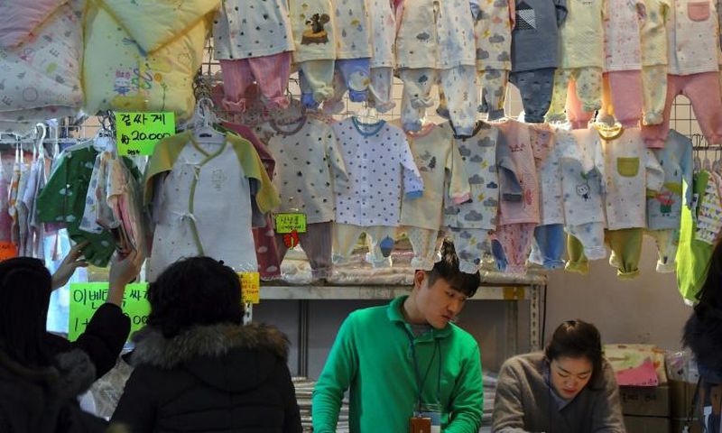 South Korea's fertility rate -- the number of children a woman is expected to have in her lifetime -- fell to 0.98 in 2018, far short of the 2.1 needed to maintain stability