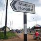 Sign post to the Mathari National Hospital (Twitter)