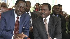 ODM leader Raila Odinga and Kalonzo Musyoka