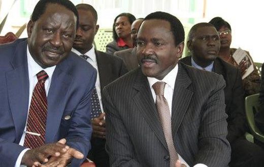 ODM leader Raila Odinga and Kalonzo Musyoka