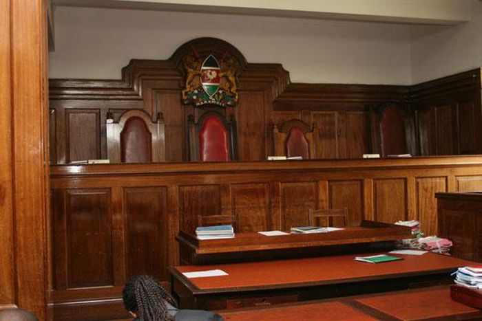 A Kenyan court room