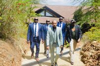 MP Babu Owino with his bodyguards (Twitter)