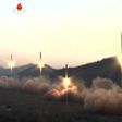 This screen grab taken from North Korean broadcaster KCTV on March 7, 2017 shows ballistic missiles being launced during a military drill from an undisclosed location in North Korea