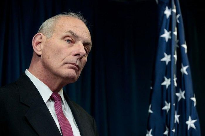 US Secretary of Homeland Security John Kelly said the US-Mexico border wall ordered by President Donald Trump would be built where needed first "then it will be filled in"