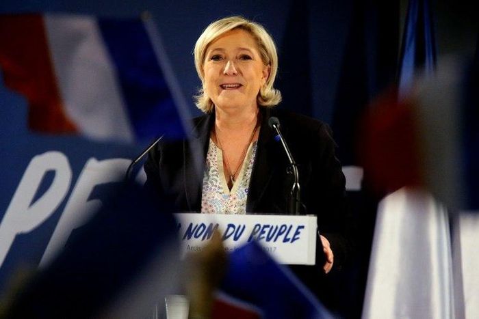 Marine Le Pen is neck-and neck with centrist Emmanuel Macron in polls for the first round of the election on April 23