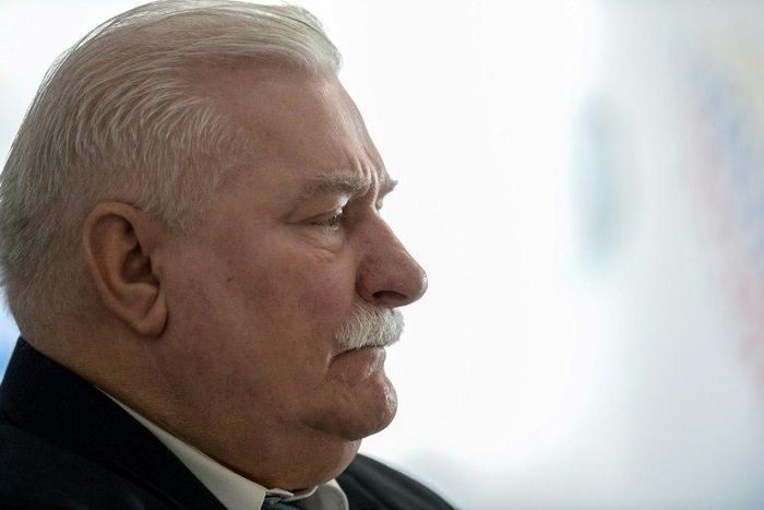 Former Polish president and Nobel Peace laureate Lech Walesa, seen in 2016, said powerful right-wing politician Jaroslaw Kaczynski "wants to eliminate everything that disturbs him -- the constitutional court, the courts, parliament"