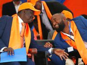 Raila Odinga with Hassan Joho