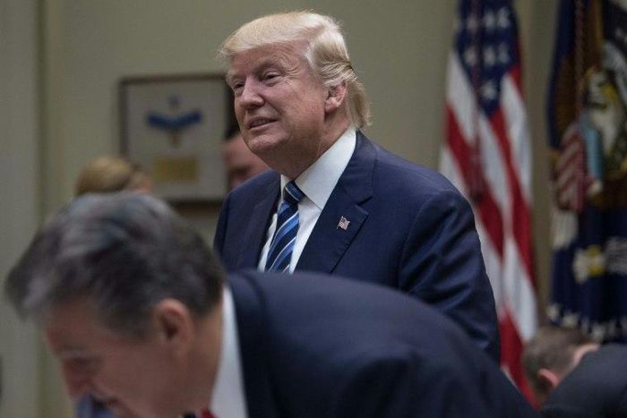 President Donald Trump reacted strongly to federal appeals court's refusal to restore his travel ban tweeting "SEE YOU IN COURT, THE SECURITY OF OUR NATION IS AT STAKE!"