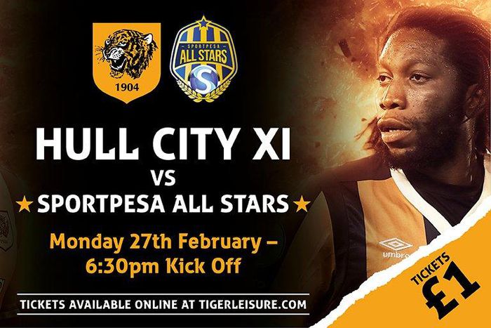 The match will be beamed live from Hull City’s KCOM Stadium across six channels.