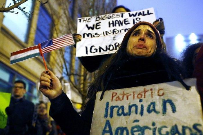 Members of the Iranian-American community have expressed shock and disbelief at President Donald Trump's travel ban, saying it would tear families apart and tarnish America's image abroad