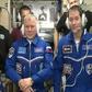 NASA astronaut Peggy Whitson (L), Russian cosmonaut Oleg Novitskiy (C) and Thomas Pesquet (R) of the ESA after docking at the ISS