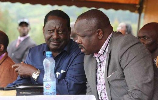 ODM leader Raila Odinga and Bomet Governor Isaac Ruto