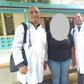 Dr Landy Rodriguez (R) and Herera Correa (L) with a Kenyan community worker (C)