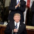 US President Donald Trump pauses for applause while speaking during a joint session of Congress on Capitol Hill February 28, 2017 in Washington, DC