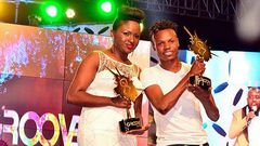 Eko Dydda and Mercy Masika at Groove awards